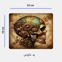 ست ماگ سرامیکی به همراه زیر لیوانی و پدماوس مدل اسکلت کد 391