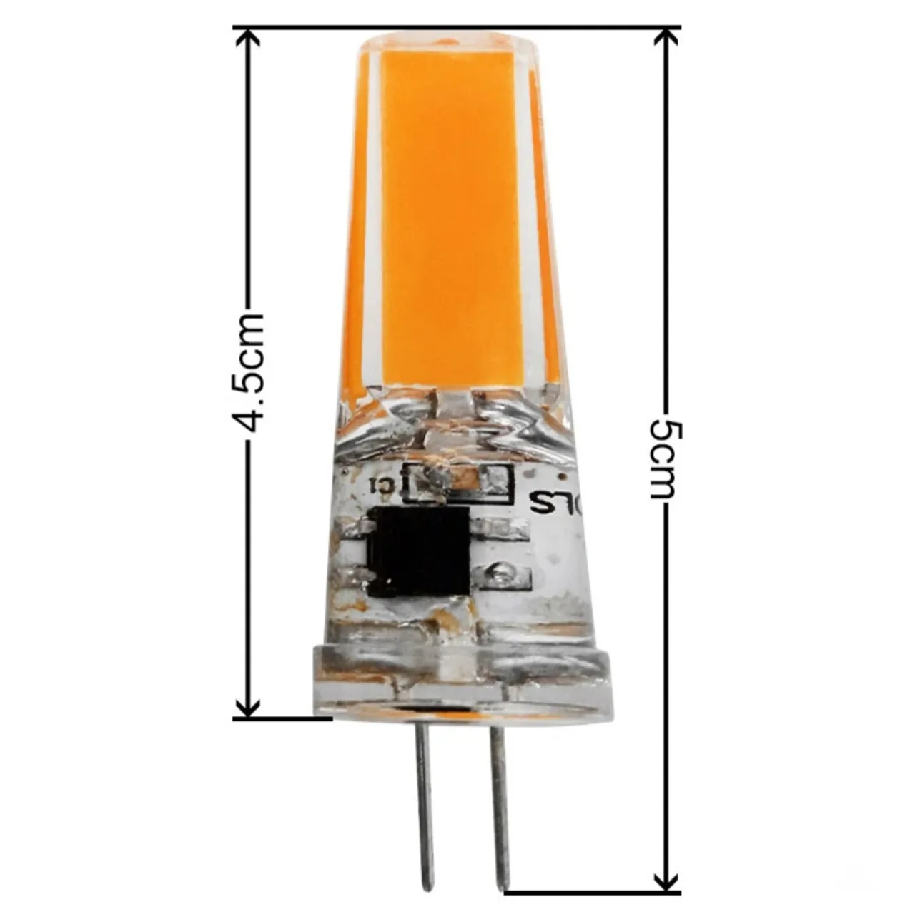 لامپ ژله ای 5 وات مدل G4-220V-5W-COB پایه G4 بسته 4 عددی