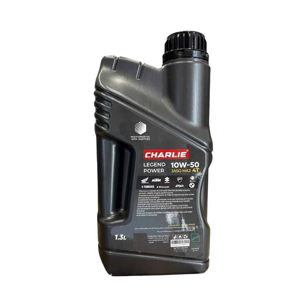 روغن موتور سیکلت تمام سنتتیک چارلی مدل SN Plus 10W-40 حجم 1 لیتر