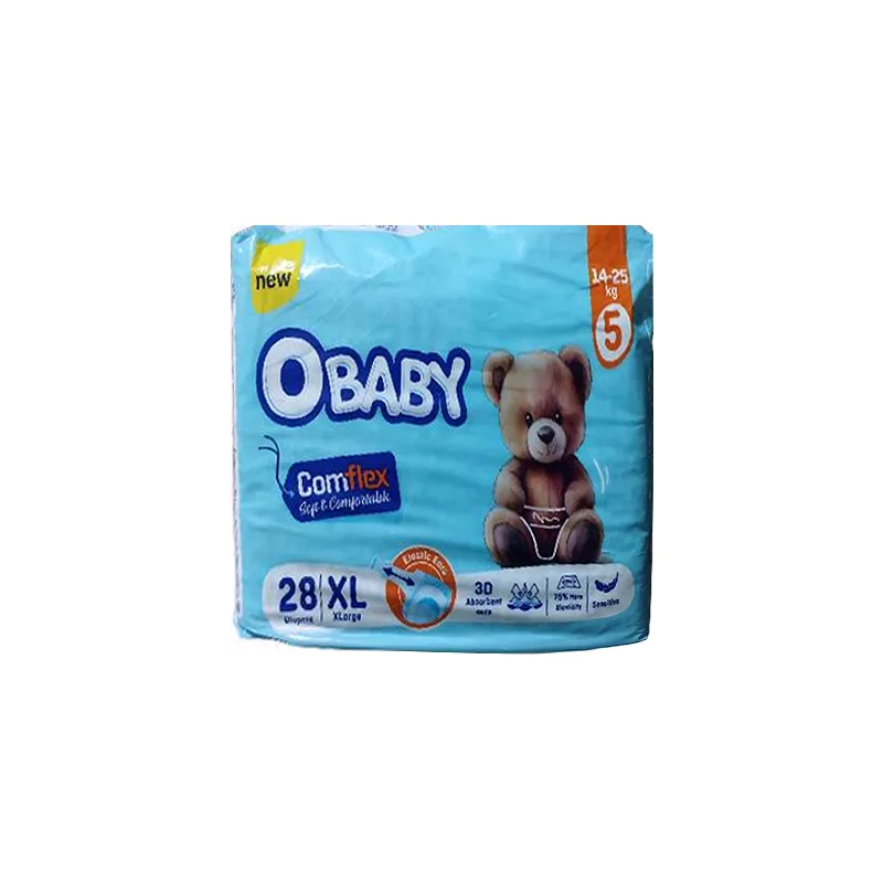 پوشک بچه او بیبی مدل COMFLEX سایز 5 بسته 28 عددی
