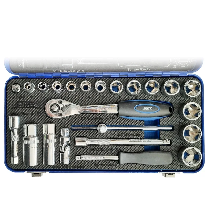 آچار بکس اپکس مدل AJ-APX-1524 مجموعه 24 عددی