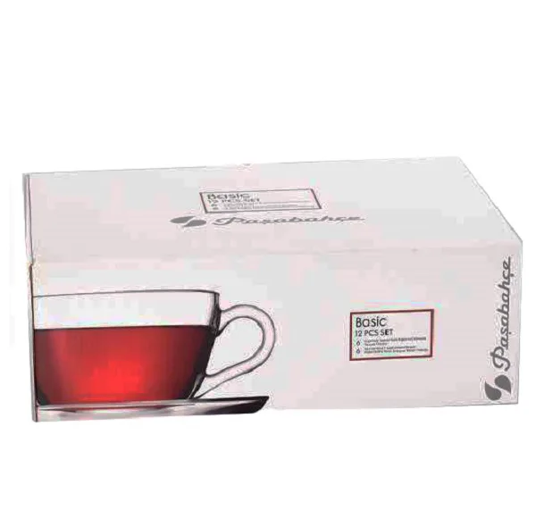 ست فنجان و نعلبکی 12پارچه  مدل BASIC