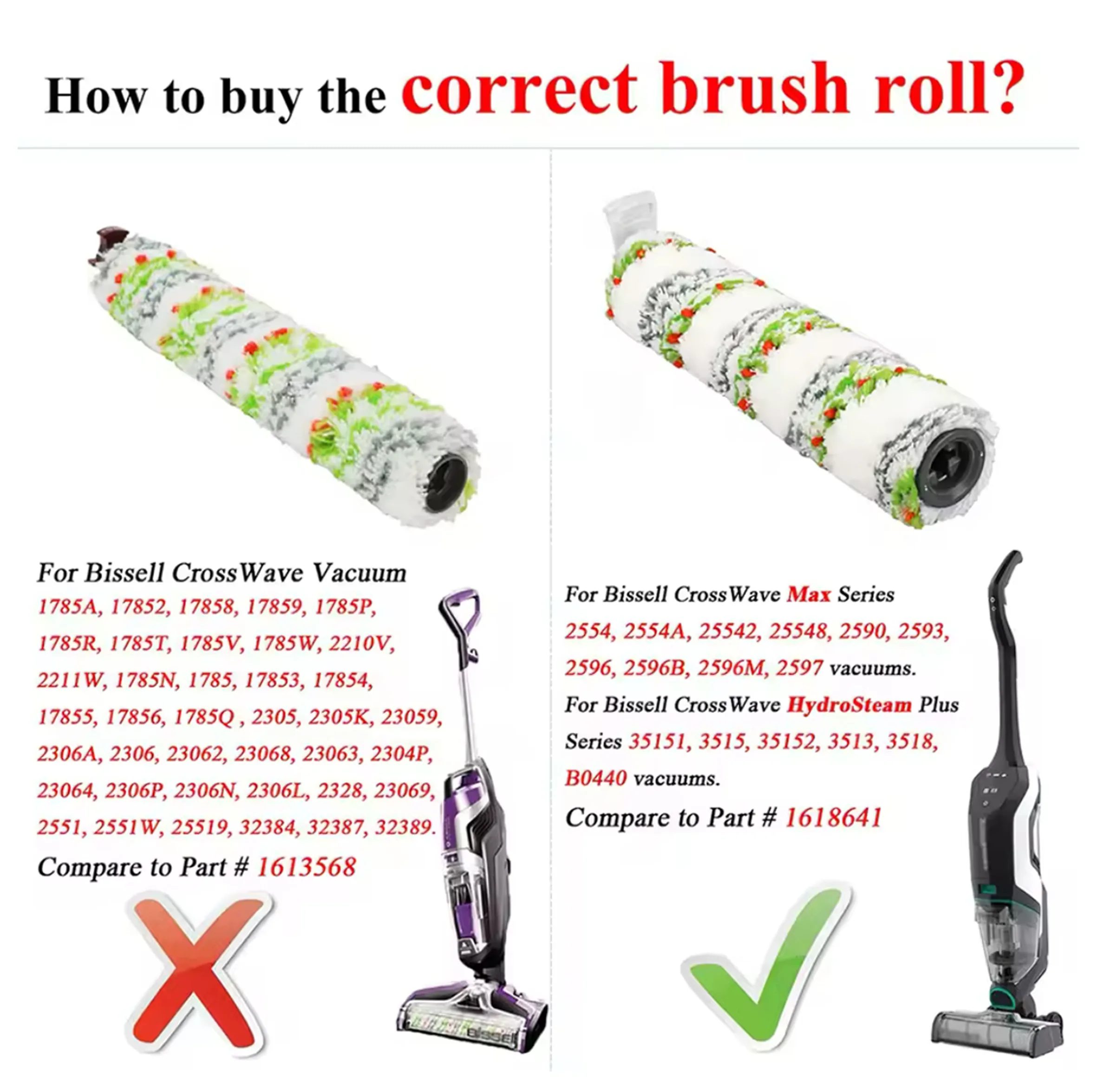 برس و فیلتر جارو شارژی مدل 3277 مناسب برای جارو شارژی بیسل مدل 3277 CrossWave X7 Cordless Pet Pro مجموعه 5 عددی