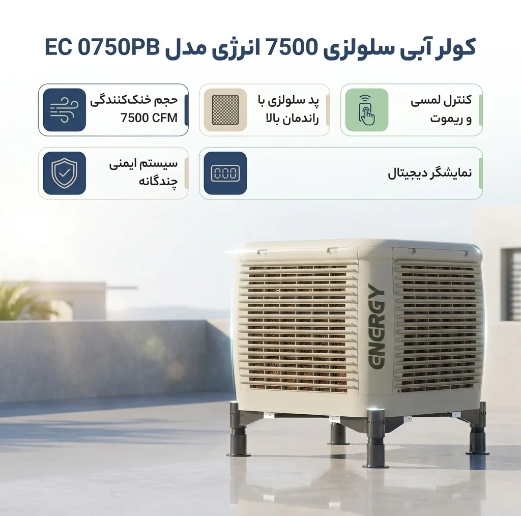 کولر آبی سلولزی 7500 انرژی مدل EC 0750PB