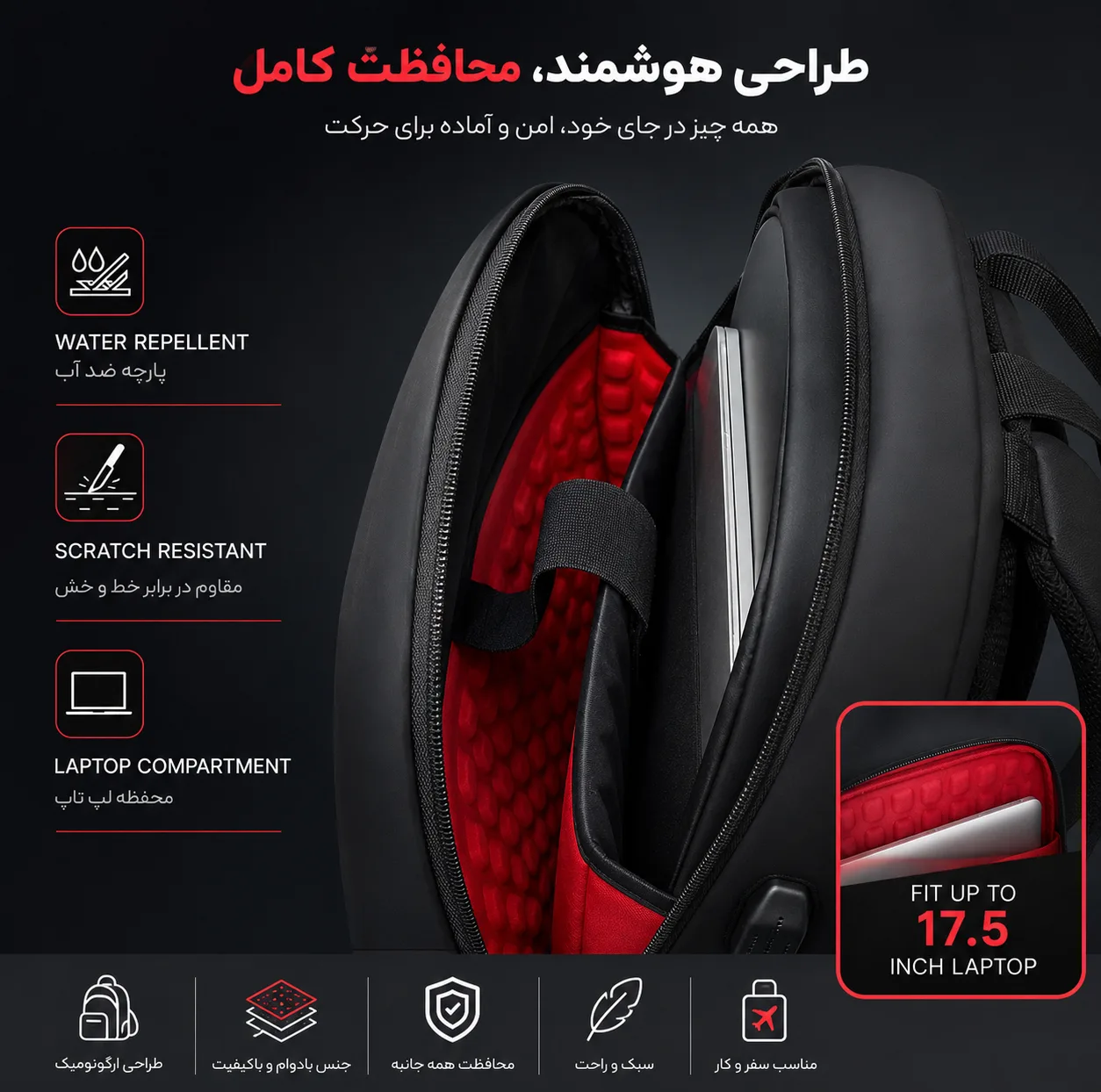 کوله پشتی آنتلر مدل diamond 110