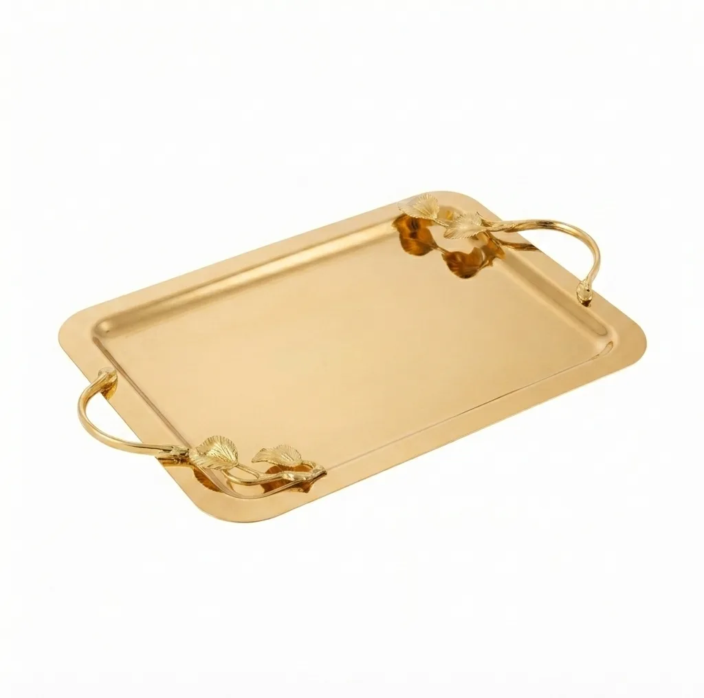 سینی دسته دار مدل 34868 سایز 42x26 سانتیمتر