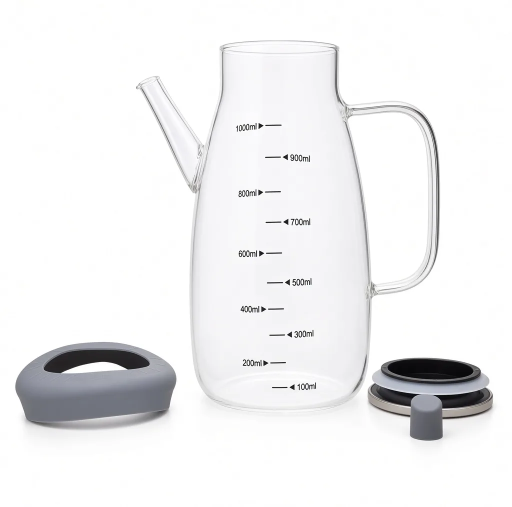 ظرف روغن مدل کریستال سیلیکونی 1000ml