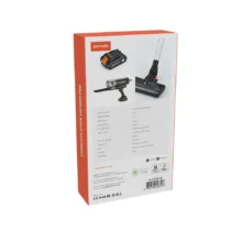 جارو شارژی عصایی پرودو مدل PD-LFST030-BK با موتور براشلس 110 وات، قدرت مکش 12000 پاسکال، ظرفیت مخزن 680 میلی‌لیتر، باتری 7800 میلی‌آمپر ساعت با زمان شارژ 5 ساعت و فیلتر HEPA قابل شستشو