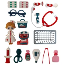 ست اسباب بازی تجهیزات پزشکی مدل Mini Medical Set مجموعه 17 عددی