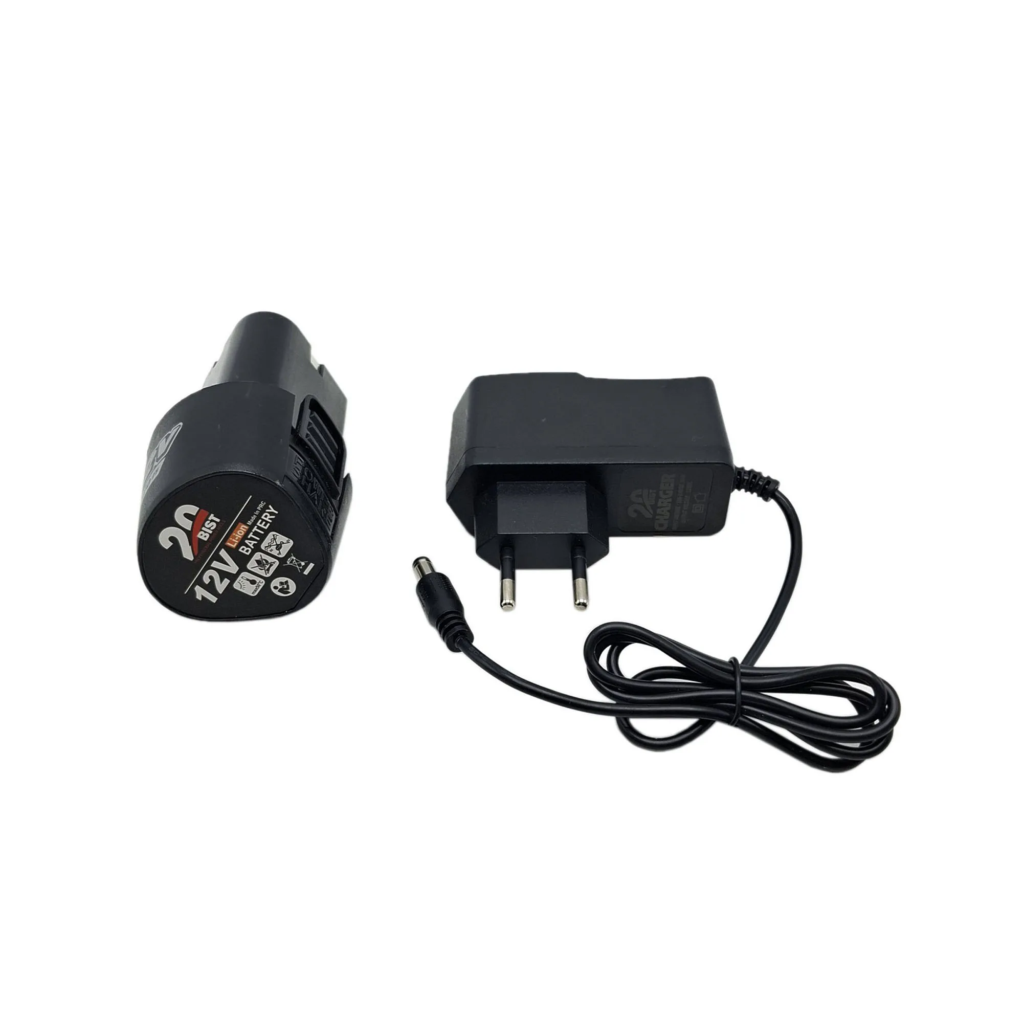 مجموعه شارژر و باتری دریل شارژی 12 ولت 1/5 آمپر بیست مدل 12V مجموعه 2 عددی