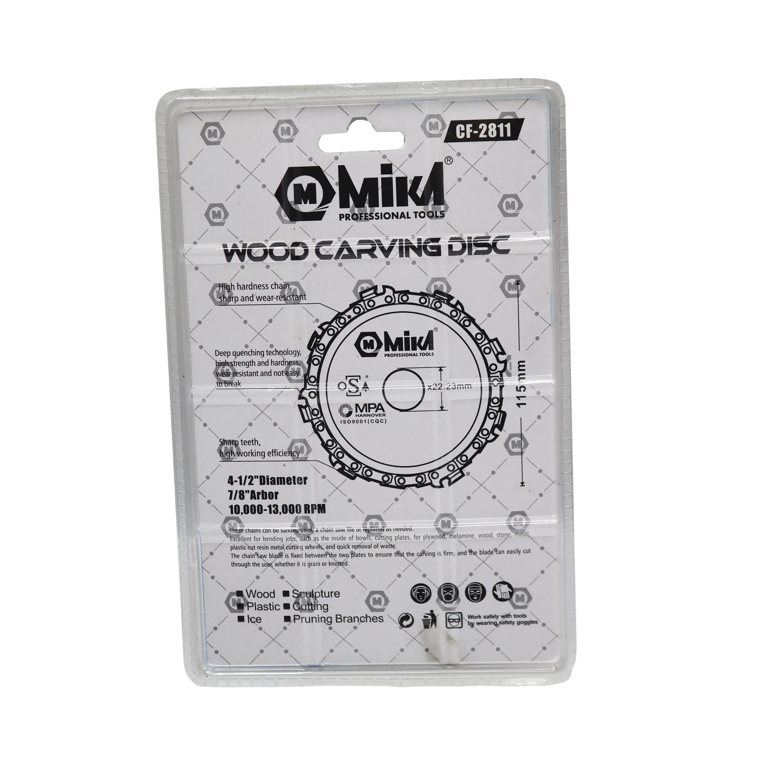 صفحه برش چوب میکا مدل زنجیری کد YP-CF-2811-115MM