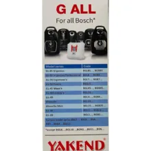 پاکت جاروبرقی یاکند مدل G ALL مناسب جاروبرقی بوش بسته 4 عددی