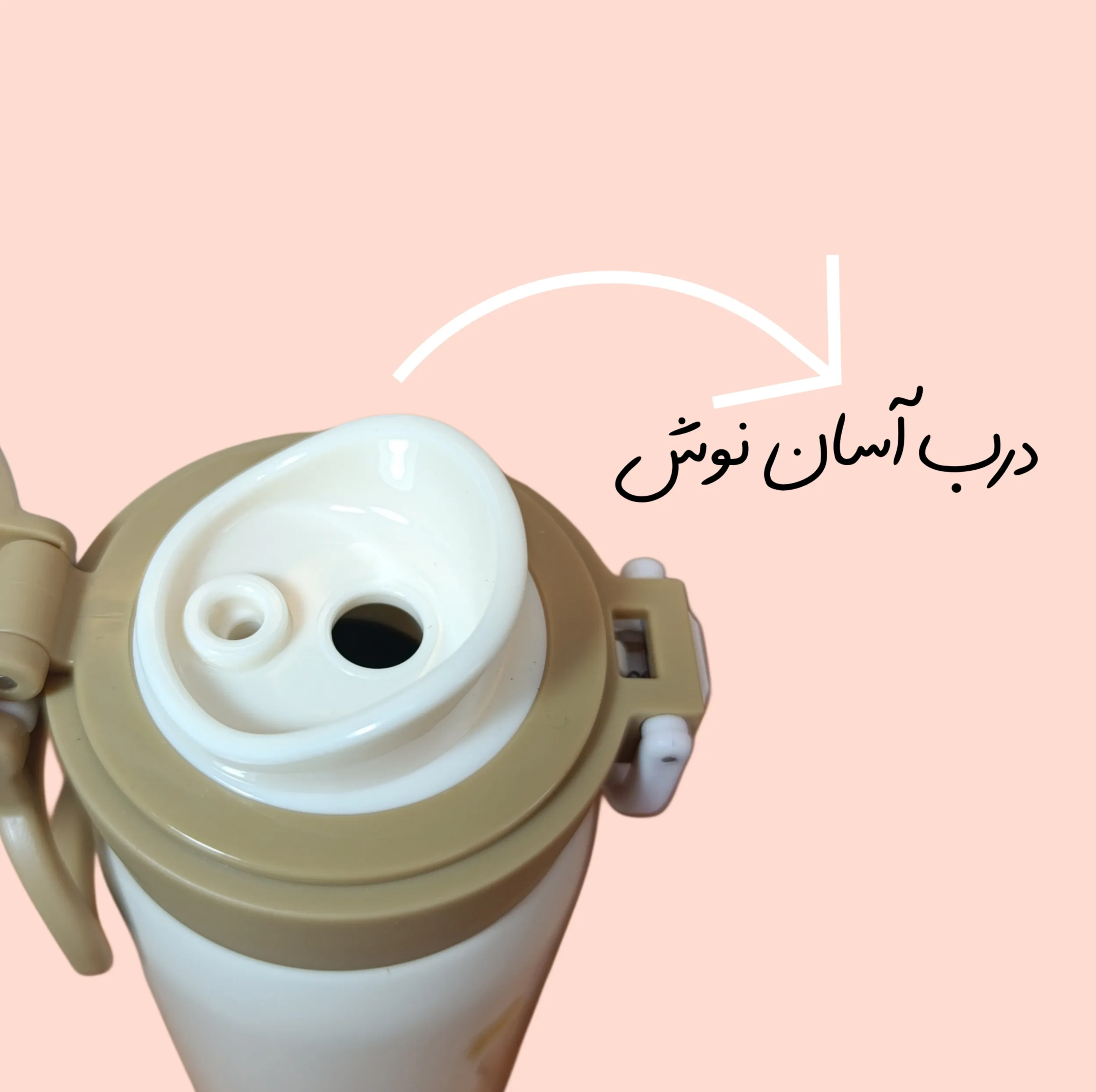 فلاسک کودک طرح دو درب مدل خرس کد HBW1474 گنجایش 350 میلی لیتر