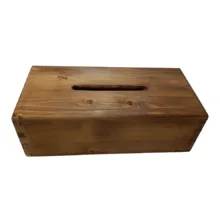 جعبه دستمال کاغذی مدل چوب روسی کد 02