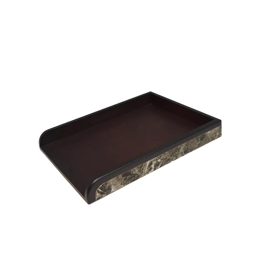 ست لوازم اداری رومیزی طرح سنگ مرمر مدل مدیریتی مجموعه 9 عددی
