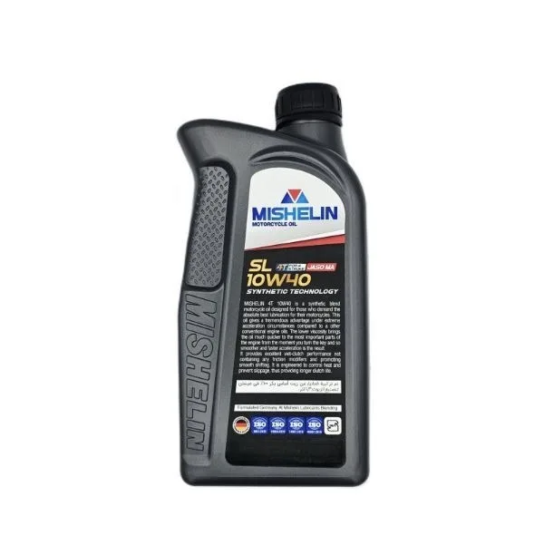 روغن موتور سیکلت نیمه سنتتیک میشلن اُویل مدل 10W40 SL 1.3 L حجم 1300 میلی لیتر