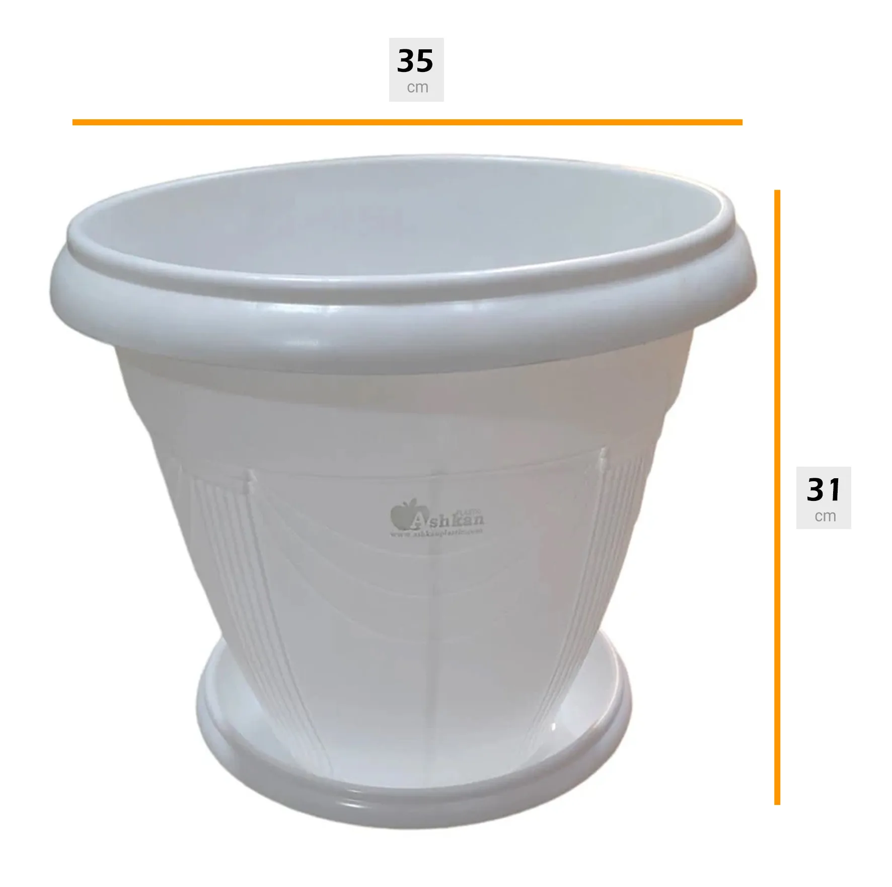 گلدان اشکان مدل G06 سایز 35*31 سانتی متر