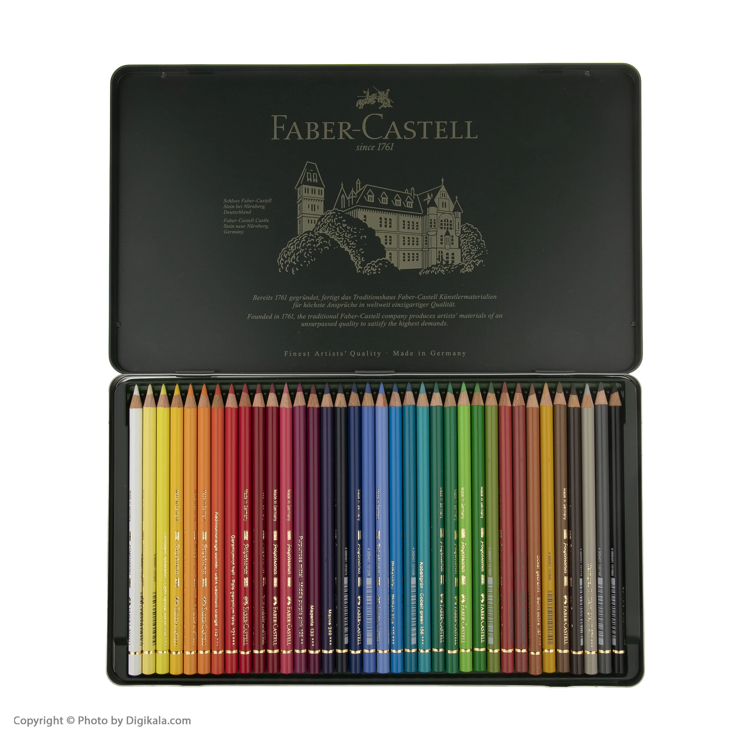 مداد رنگی 36 رنگ فابر کاستل مدل Polychromos
