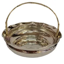 میوه خوری مسی مدل سبد دسته دار کد ZH319.3