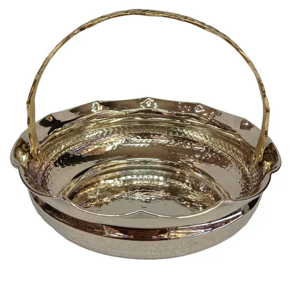 میوه خوری مسی مدل سبد دسته دار کد ZH319.3