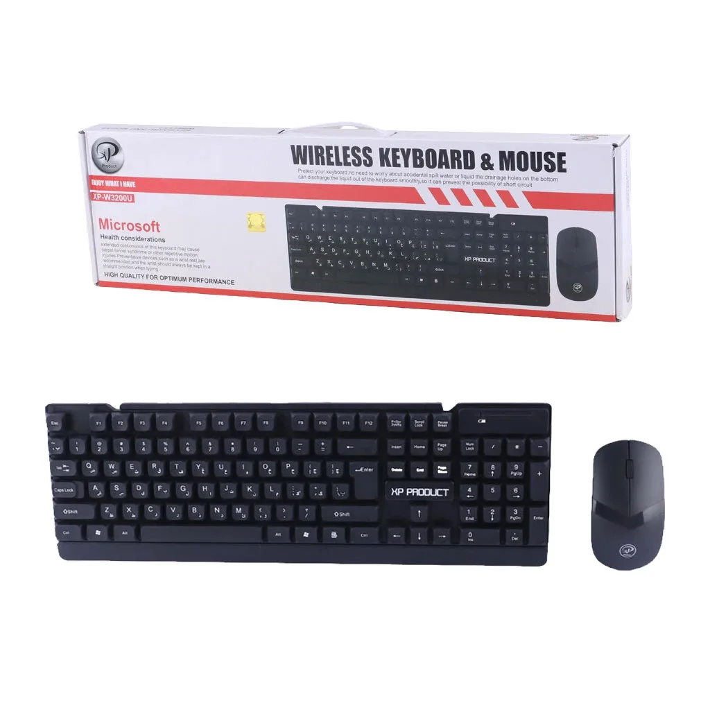 کيبورد و ماوس بی سیم ایکس پی-پروداکت مدل XP-W3200U