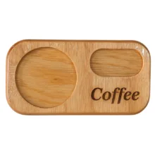 تخته سرو چوبی مستطیلی مدل coffee، بسته 4 عددی، ابعاد 16×10×3 سانتی‌متر، وزن 50 گرم، قابل شست‌وشو با دست