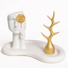 مجسمه سنگی مدل درخت آویز مینیمال مجموعه 3 عددی