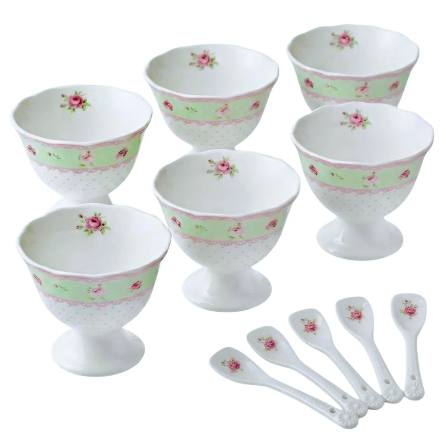 بستنی خوری آنجلا مدل ZP-231 بسته 6 عددی