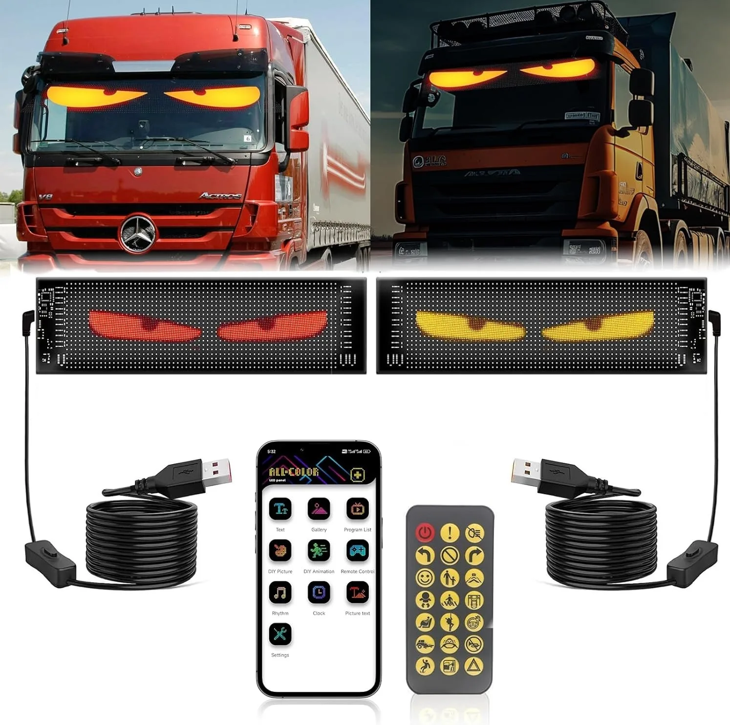 نمایشگر منعطف LED خودرو مدل پنل ماتریکسی