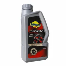 روغن موتور سیکلت نیمه سنتتیک ساناکو مدل SN 10W-50 حجم 1 لیتر