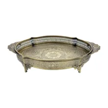 سینی دسته دار دیانا مدل دلبر سایز 28×21 سانتی متر