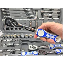 آچار بکس باس مدل BS-128 مجموعه صنعتی 128 عددی