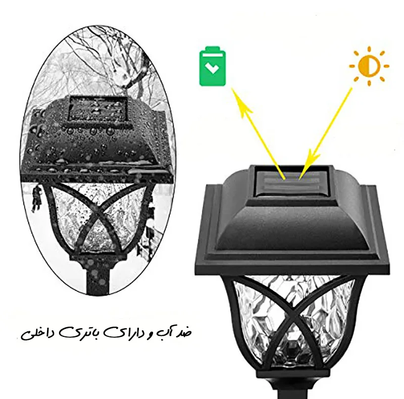 چراغ چمنی خورشیدی مدل  solo30 مجموعه 6 عددی