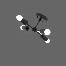چراغ سقفی چهار شعله مدل مدرن کد S12