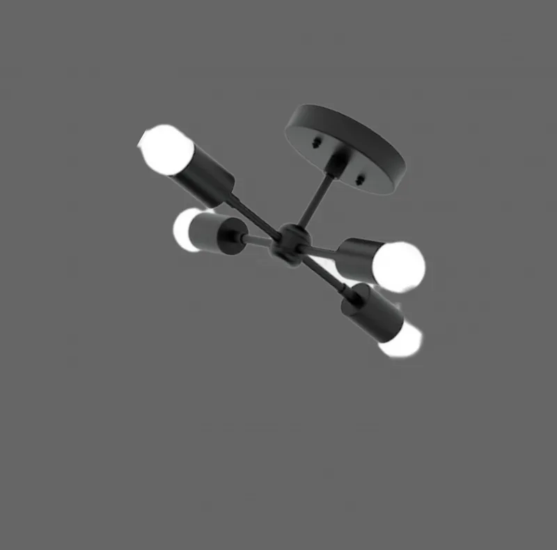 چراغ سقفی چهار شعله مدل مدرن کد S12