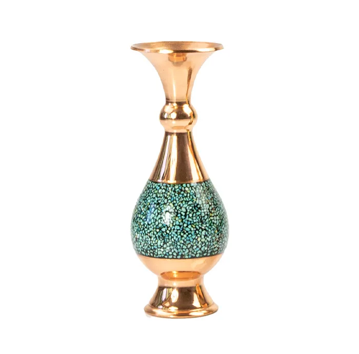گلدان فیروزه کوبی صنایع دستی اریسا مدل بسته بندی کد 25