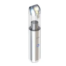جارو شارژی خودرو بیوا مدل BVC-02 با باتری 2200 میلی‌آمپر، توان مکش 65 وات، چراغ قوه و چراغ هشدار چشمک‌زن، شارژ سریع در 2 ساعت و 30 دقیقه و وزن سبک برای تمیزکاری آسان فضای داخلی خودرو و مبلمان