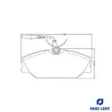 لنت ترمز دیسکی جلو لنت پارس کد 21388 دو جفت مناسب برای زامیاد پادرا