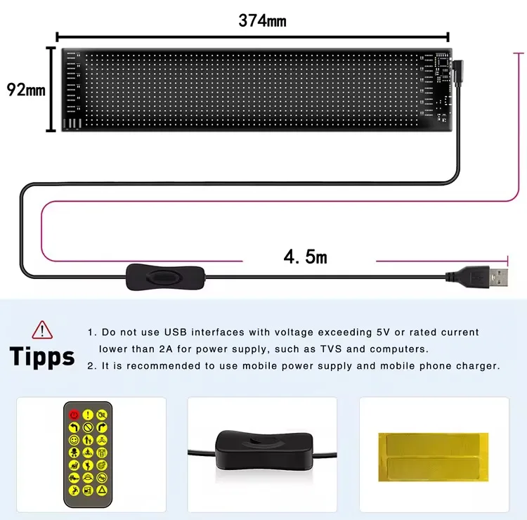 نمایشگر ال ای دی منعطف خودرو مدلFlexible LED Car Screen