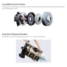 جاروبرقی سطلی هیتاچی مدل CV-950F.