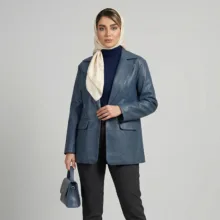 کت چرم زنانه السانا مدل بهسام کد 2384