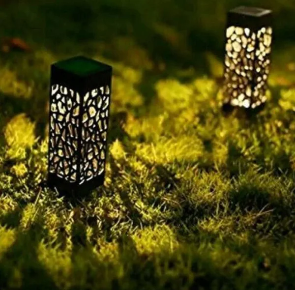 چراغ باغی خورشیدی مدل مکعب