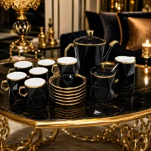 سرویس چای خوری 18 پارچه پاچی مدل ویکتوریا
