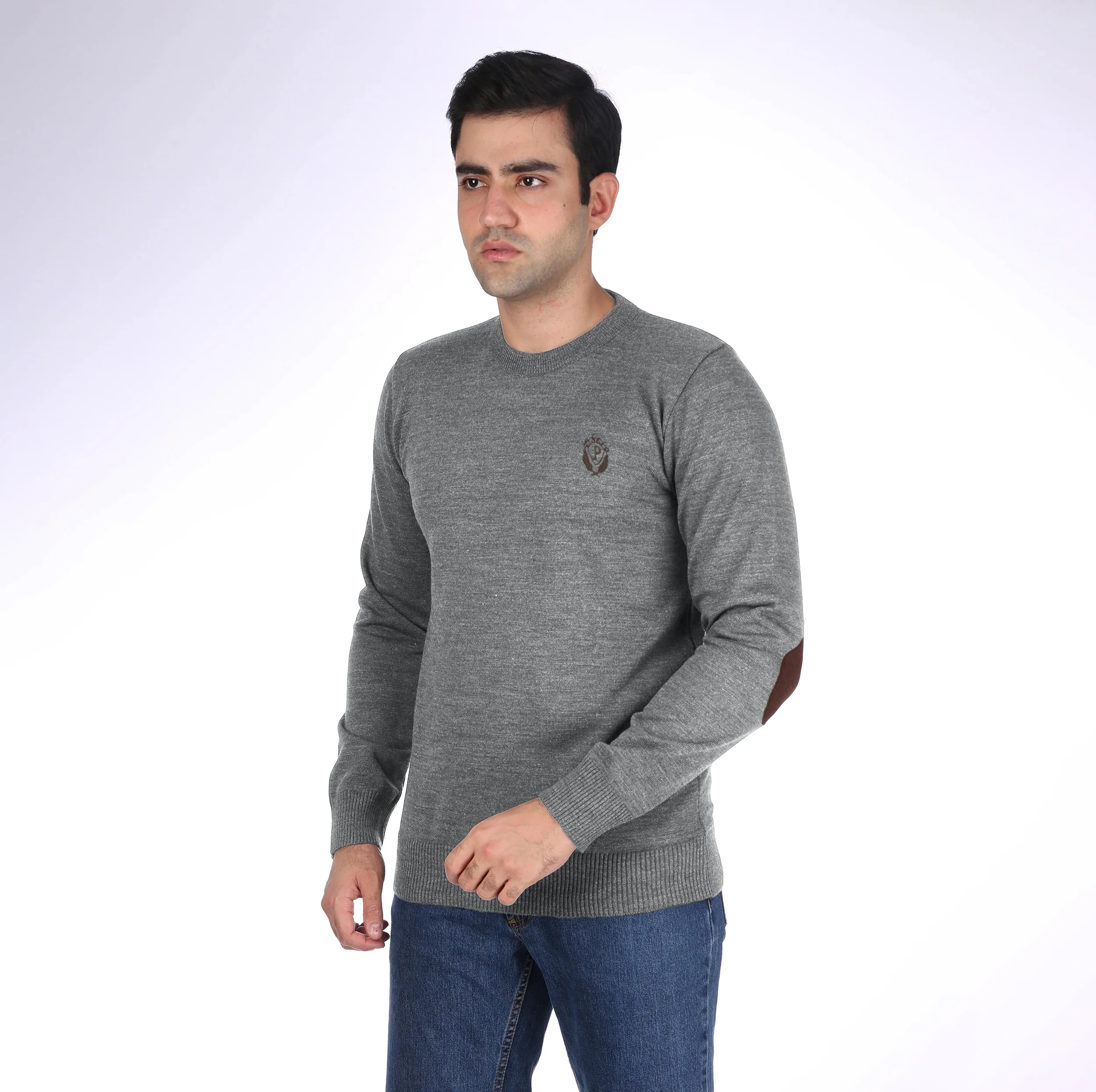 پلیور یقه گرد مردانه تریکو پاییزان مدل  PR700
