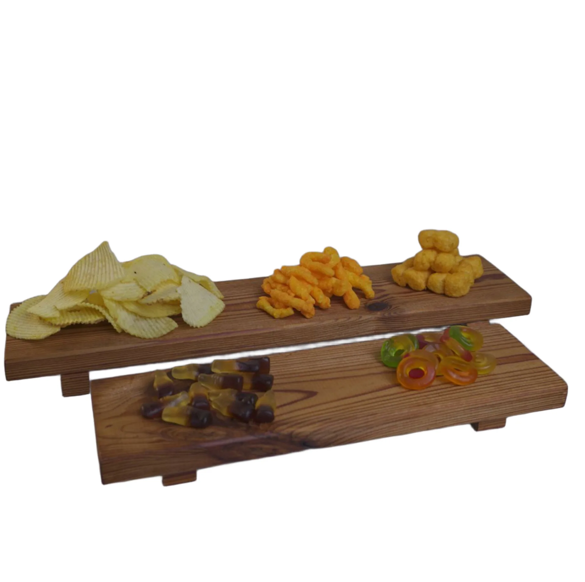 مجموعه دو عددی تخته سرو چوبی روسی با ابعاد 40x9x1.7 و 30x9x1.7 سانتیمتر، آببندی شده با روغن گیاهی، مقاوم در برابر آب، مناسب سرو و پذیرایی، قابل شستوشو با دست و تمیزکردن با پارچه مرطوب