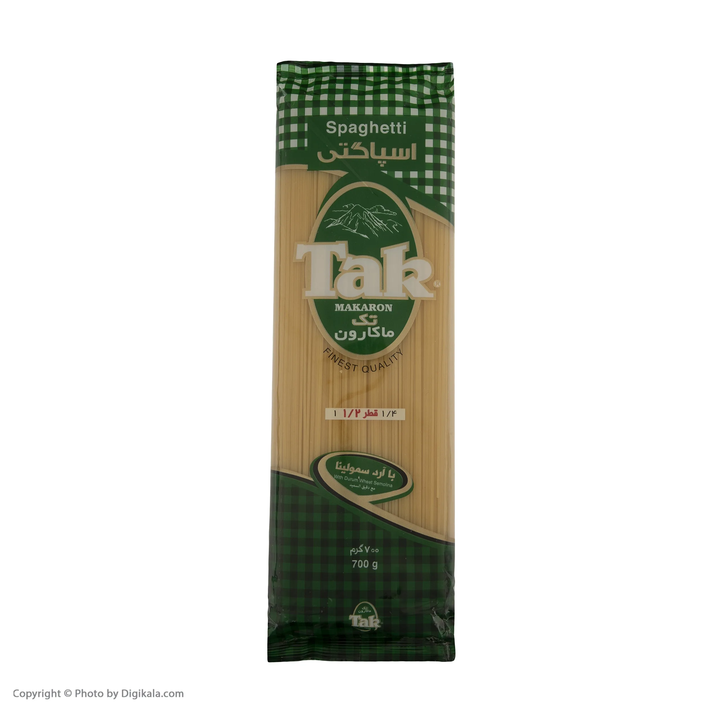 اسپاگتی قطر 1.2 تک ماکارون مقدار 700 گرم