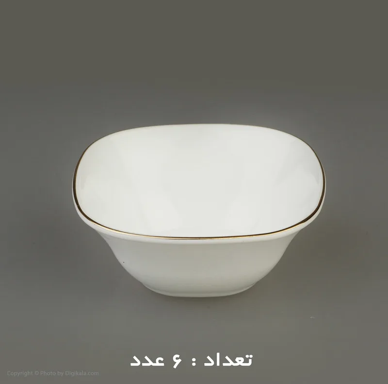 سرویس غذاخوری 26 پارچه دینو مدل مربع لب طلا