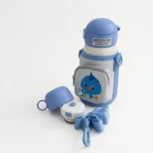 قمقمه و فلاسک کودک مدل کیف دار طرح جوجه گنجایش 0.5 لیتر