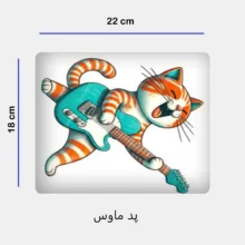 ماگ مدل گربه کد 118 به همراه زیر لیوانی و پد ماوس