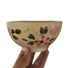 کاسه سفالی مدل رنگین کمان مجموعه 6 عددی